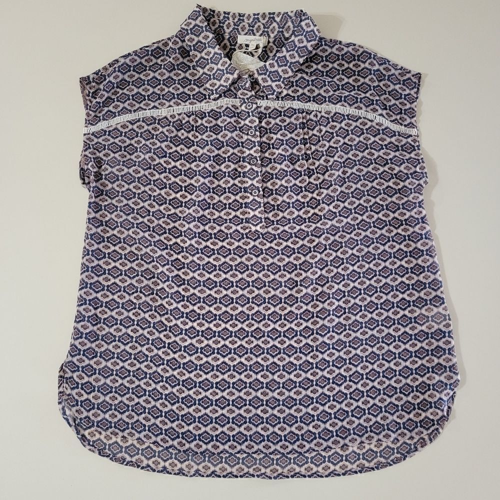 Mystree Women's Geometric Print Blouse